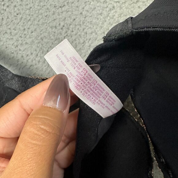 Cacique Bra 42DD Lace Floral Underwire Sexy Full Coverage Adjustable Black - Picture 4 of 5